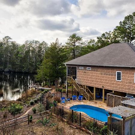 Heated Private Pool, Pond Views, Fishing, Mins To Carolina Beach Wilmington  Kültér fotó